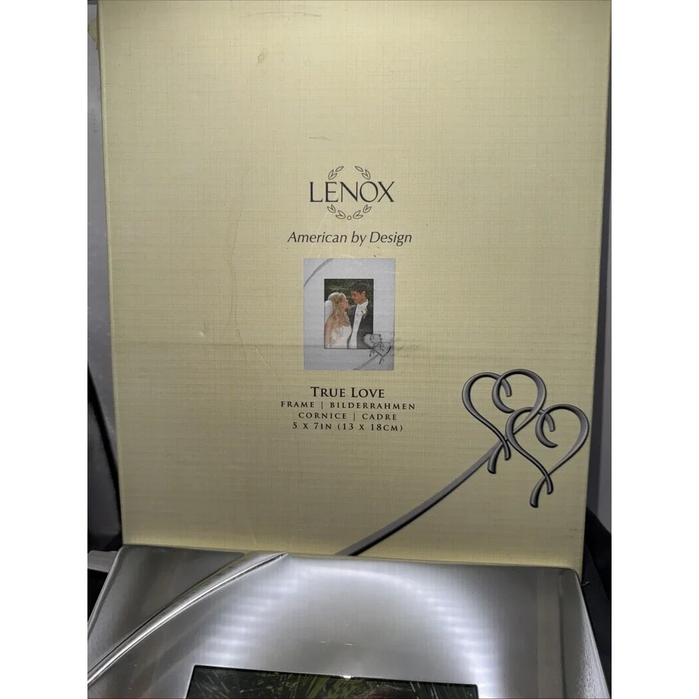 Lenox True Love 5x7 Frame New In Box Silver plated